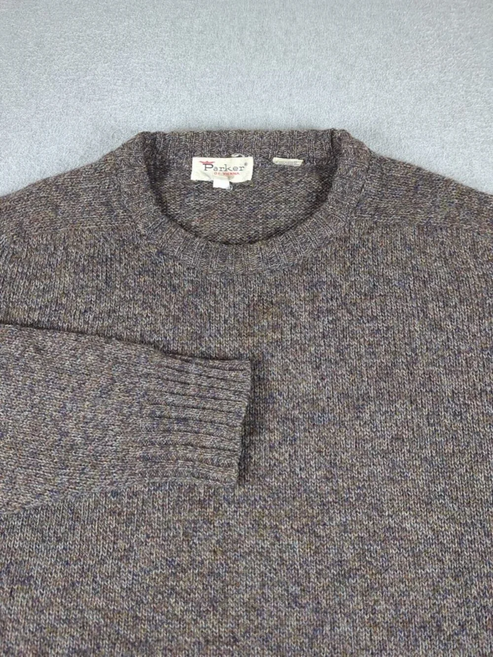 Parker of Vienna Sweater Men's XL Long Sleeve Shetland Wool Pullover